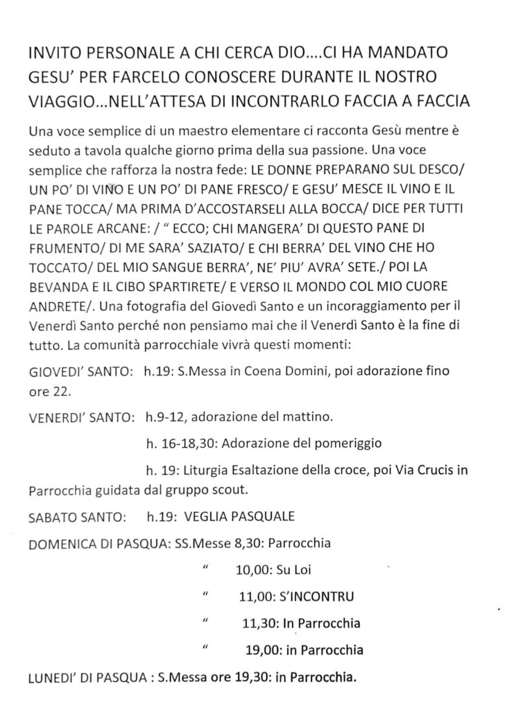 Celebrazioni della Settimana Santa