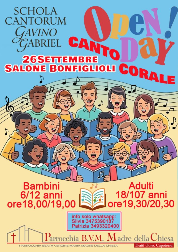 OPEN DAY CANTO CORALE