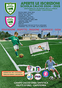 Riprese attività della P.G.S. AUDAX