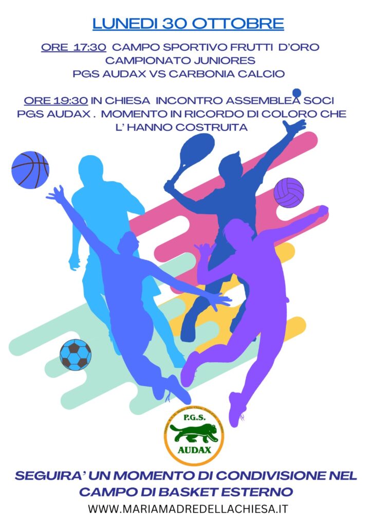 Inizio anno sportivo P.G.S.Audax